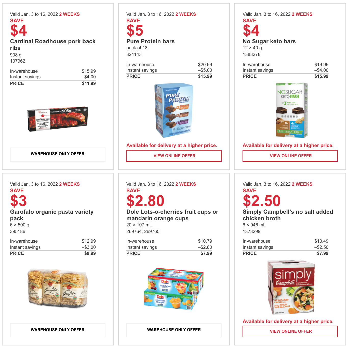 Costco Canada Coupons/Flyers Deals at All Costco Wholesale Warehouses