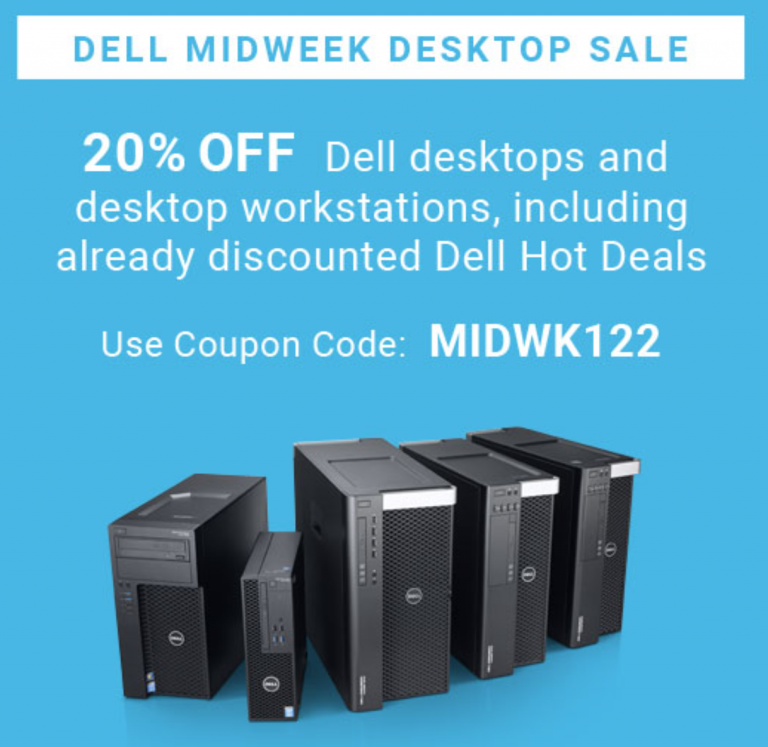 Dell Canada Refurbished Midweek Desktop Sale: Save 20% Off Dell