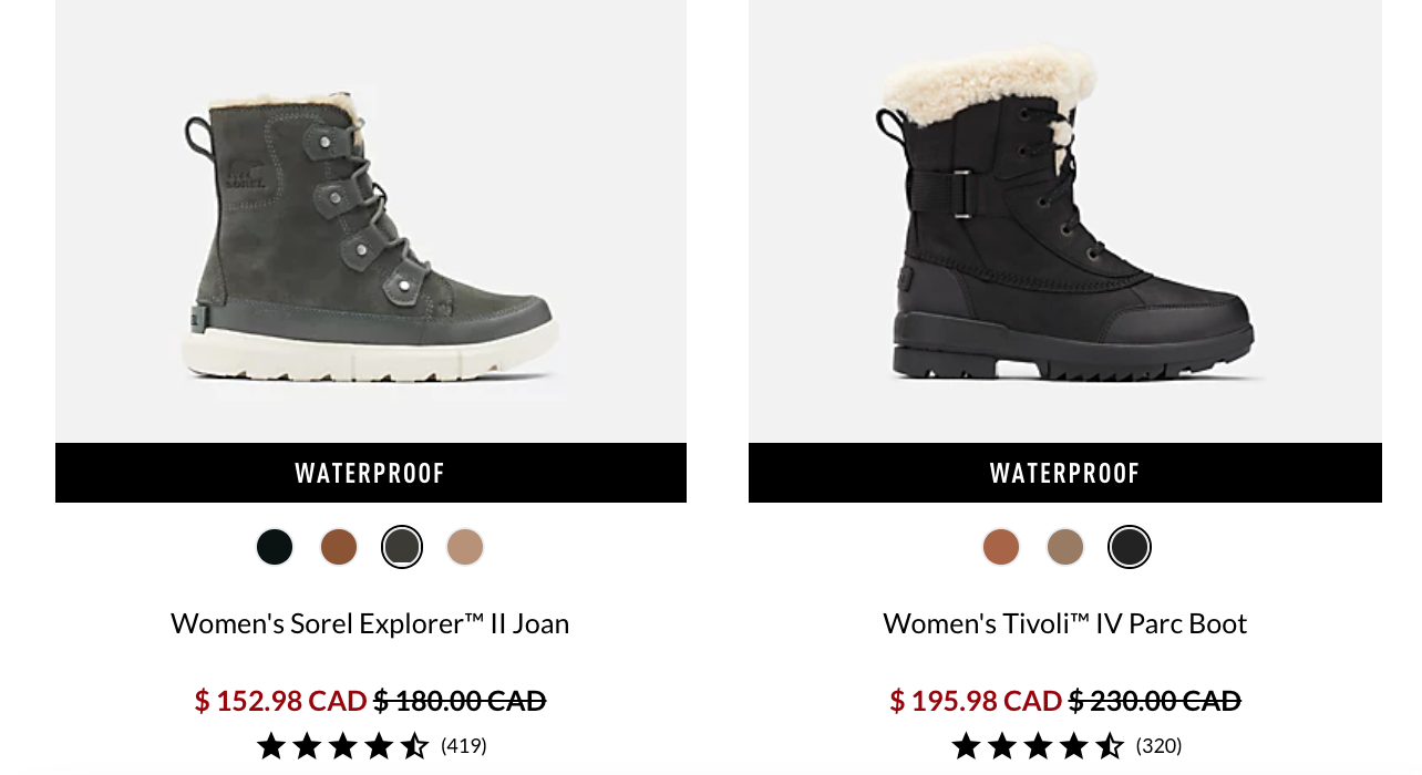 SOREL Canada End of Season Sale Save Up to 25 Off Canadian Freebies