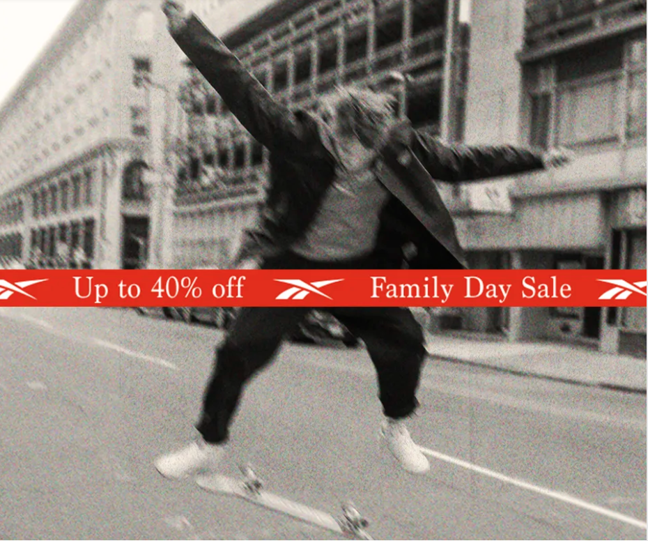 Reebok Canada Family Day Sale: Save 30% Off Everything Sitewide Including Outlet Styles + Extra 10% - Canadian Freebies, Coupons, Deals, Bargains, Flyers, Contests Canadian Coupons, Deals, Bargains, Flyers, Contests Canada