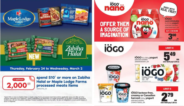 Real Canadian Superstore Ontario PC Optimum Offers February 24th 