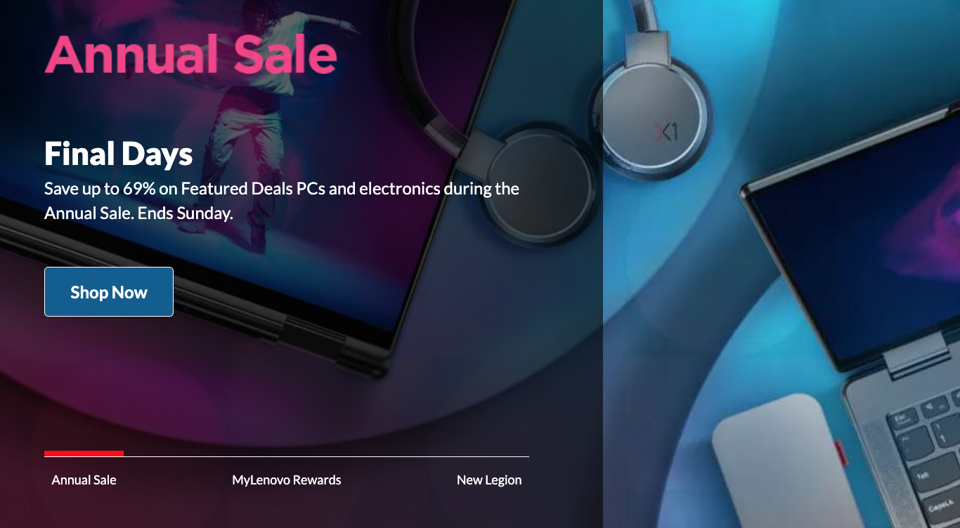 Lenovo Canada Annual Sale Save up to 69 off Featured Deals PCs