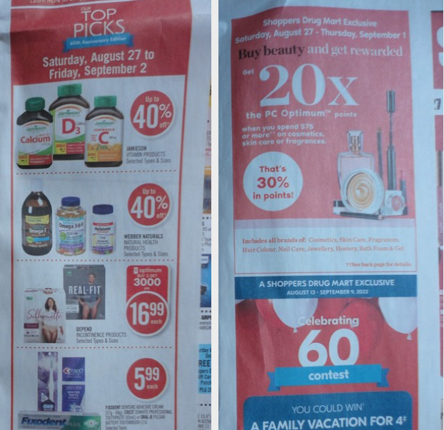 Shoppers Drug Mart Canada 20x The Points When You Spend 75 On   Blog 49 