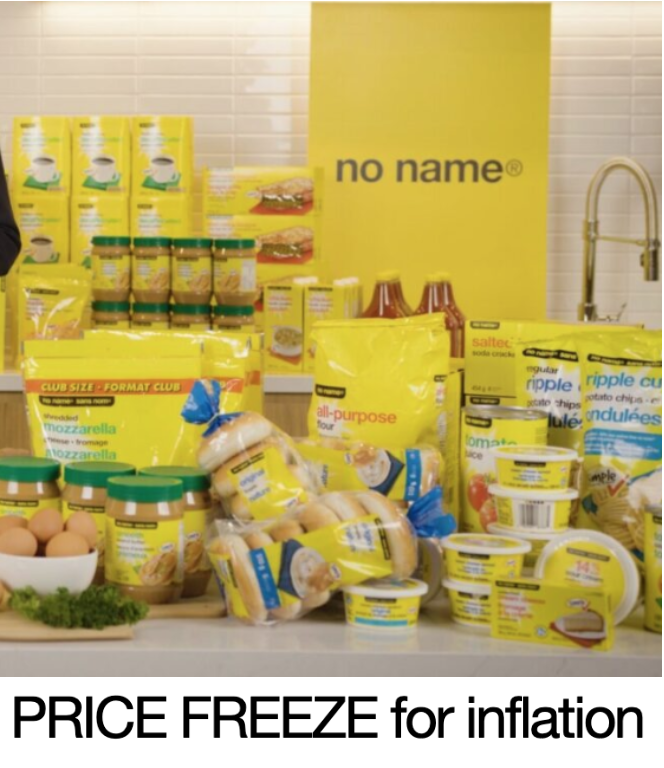 Loblaw freezes prices on No Name products in bid to ease inflation