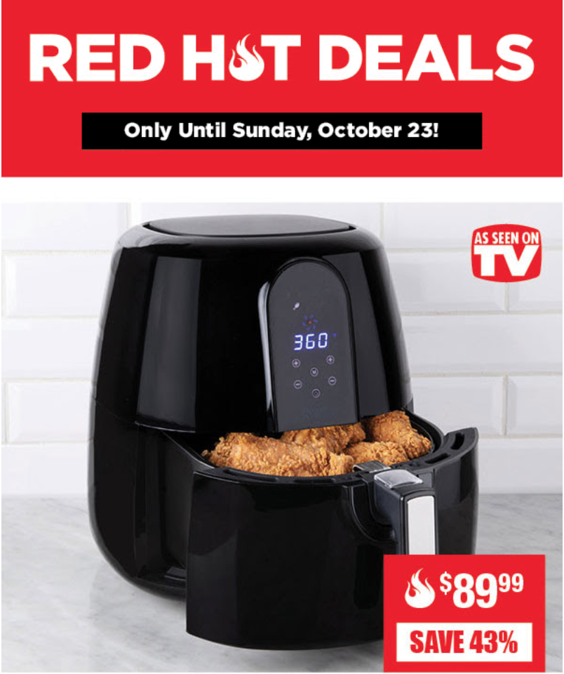 Hot air fryer cheap as seen on tv