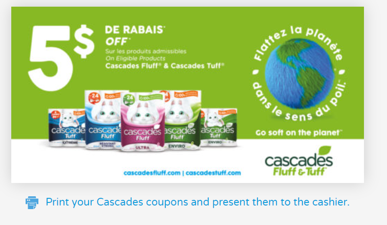 Canadian Coupons Save 5 On Cascades Fluff And Cascades Tuff 