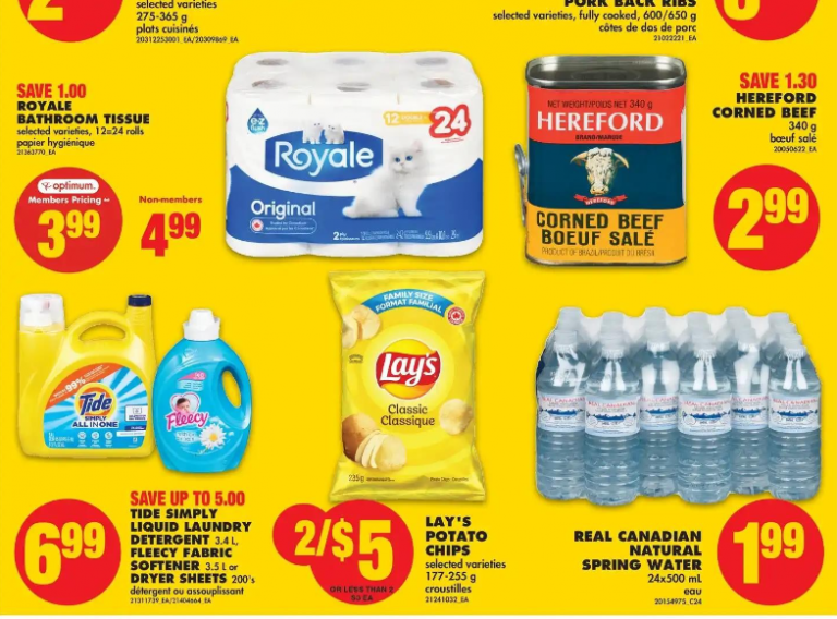 No Frills Ontario Royale Bathroom Tissue 12=24 Rolls 2.99 With Member