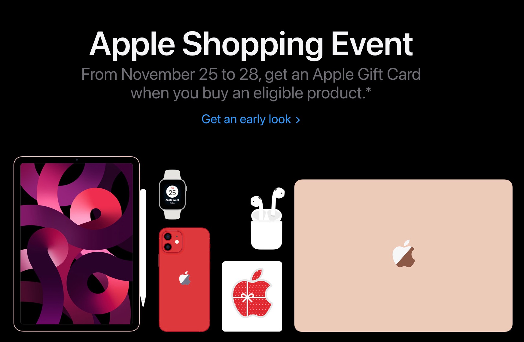 Apple Canada Black Friday Shopping Event Sale on iPhones, AirPods