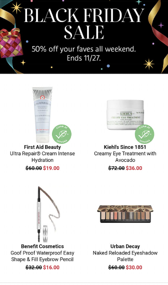 Sephora sales deals black friday