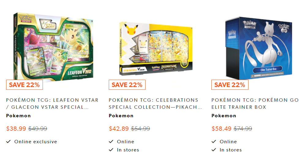 Indigo Canada Black Friday Sale Save 22 On Pokemon Cards Canadian