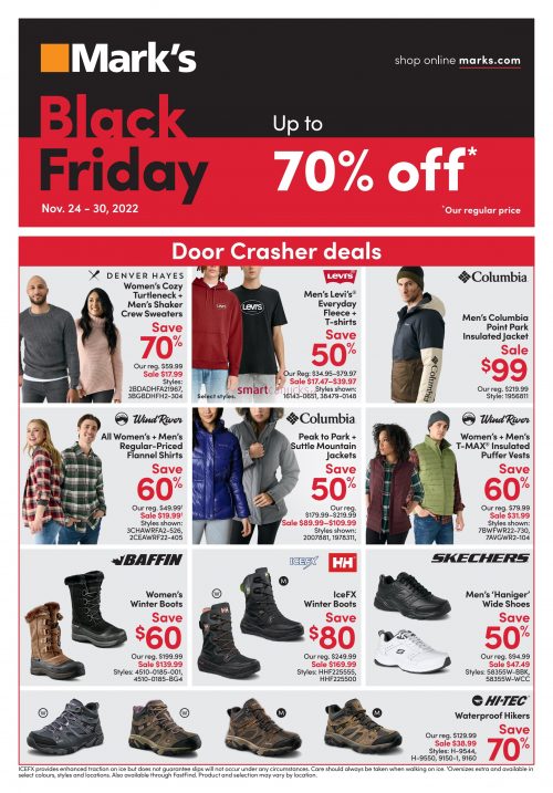 Mark's Canada Black Friday Flyer November 24th - 30th - Canadian Freebies,  Coupons, Deals, Bargains, Flyers, Contests Canada Canadian Freebies,  Coupons, Deals, Bargains, Flyers, Contests Canada