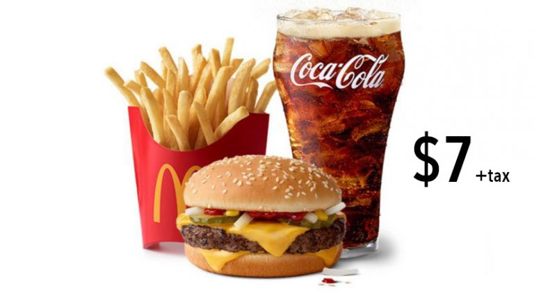 McDonald's In Walmart Canada $7 + Tax Quarter Pounder Extra Value Meal ...