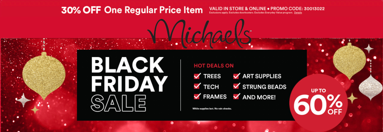 60% Off, Michaels Coupon