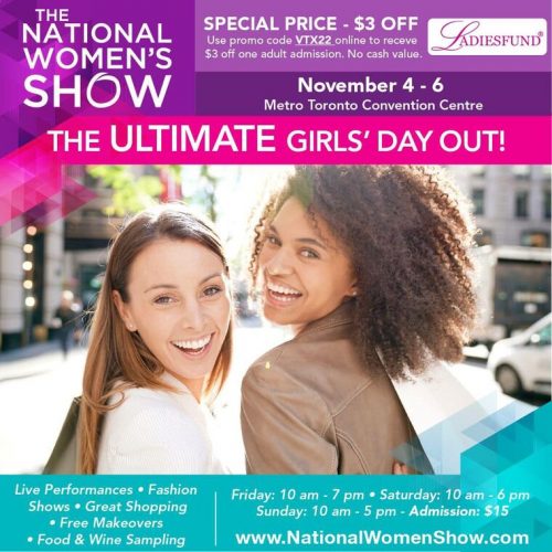 The National Women's Show Promo Coupon Code 3 off Tickets Canadian