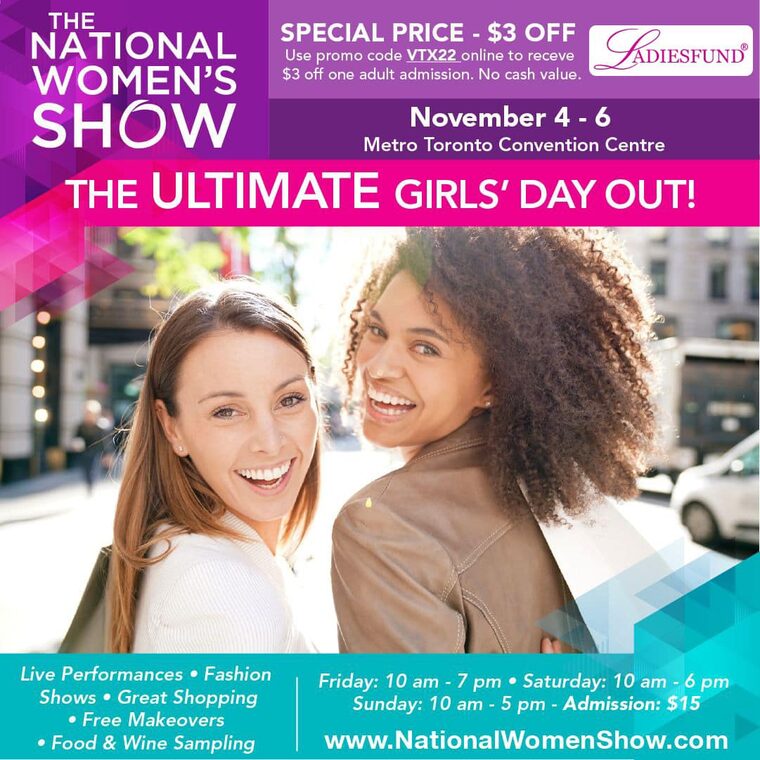 The National Women's Show Promo Coupon Code: $3 off Tickets - Canadian  Freebies, Coupons, Deals, Bargains, Flyers, Contests Canada Canadian  Freebies, Coupons, Deals, Bargains, Flyers, Contests Canada