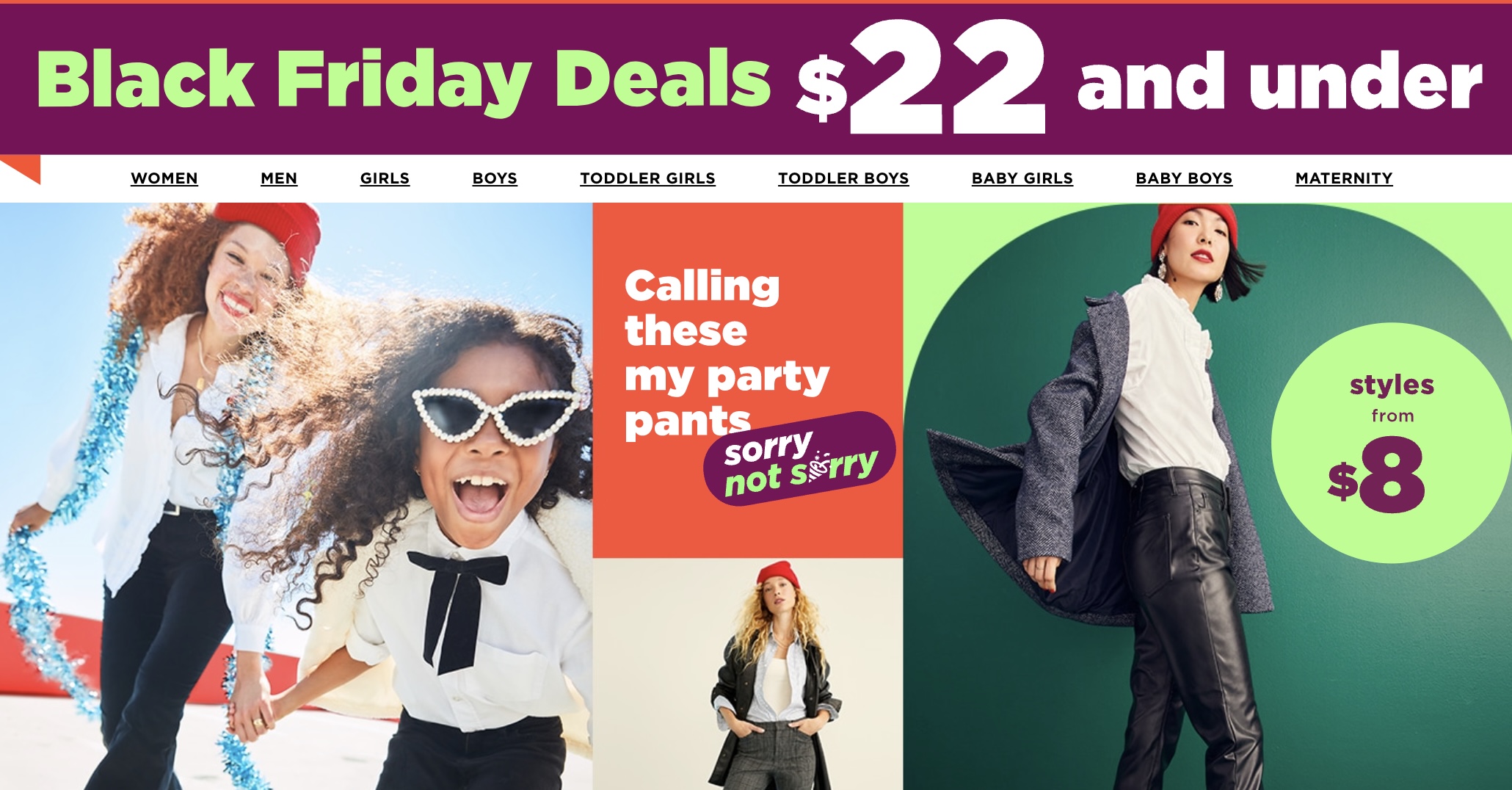 Old Navy Canada Deals: Black Friday Deals $22 & Under + Save 30% OFF ...