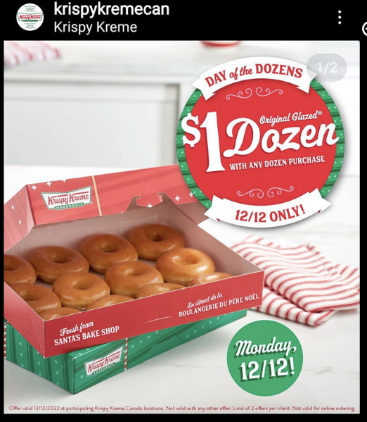 Krispy Kreme Canada: Buy One Dozen Donuts And Get One Original Glazed ...