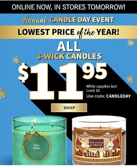 candle day bath and body works canada