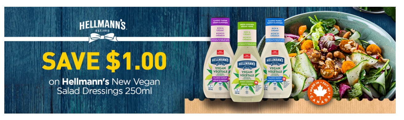 Websaver Canada Coupons Save On New Hellmann S Vegan Salad Dressings Ml Canadian