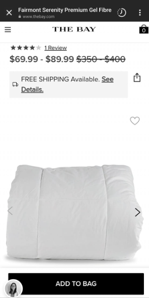 The bay sale fairmont pillow