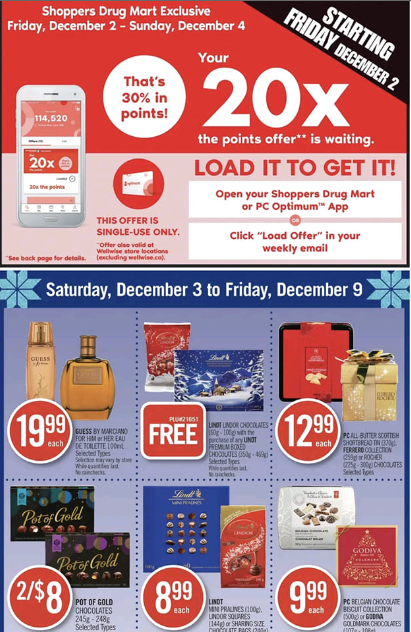 Shoppers Drug Mart Canada: Get 20X The PC Optimum Points With Your