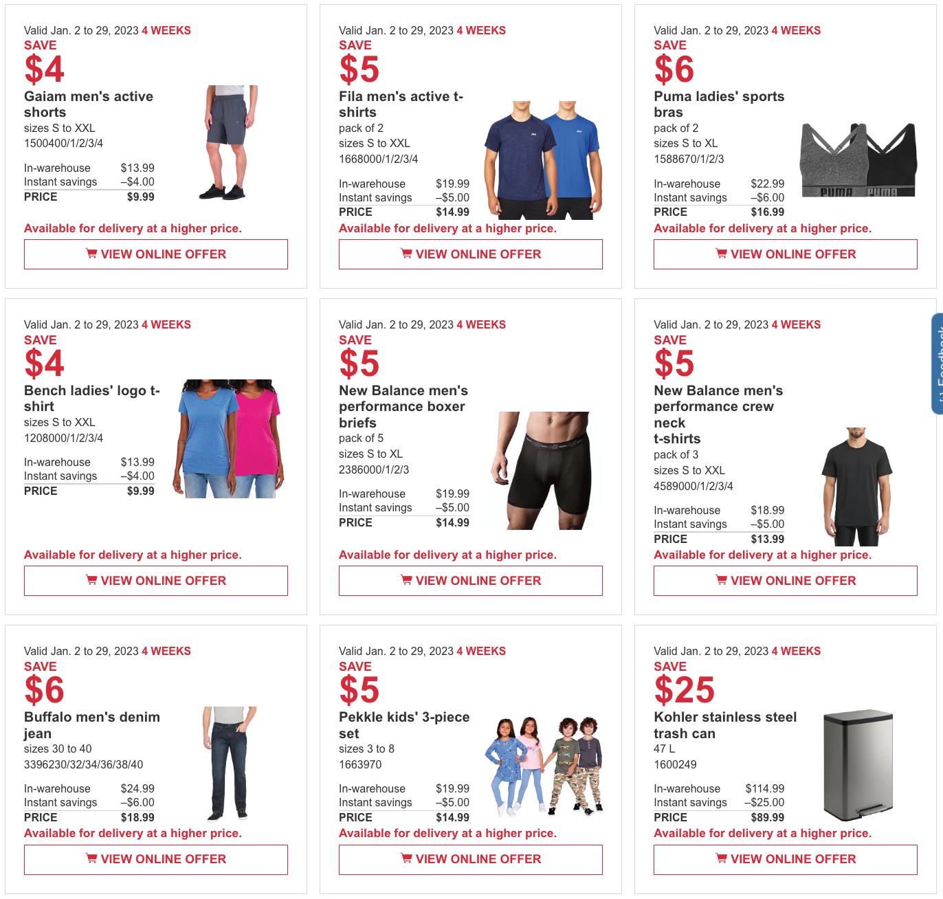 Costco Canada Coupons/Flyers Deals at All Costco Wholesale Warehouses