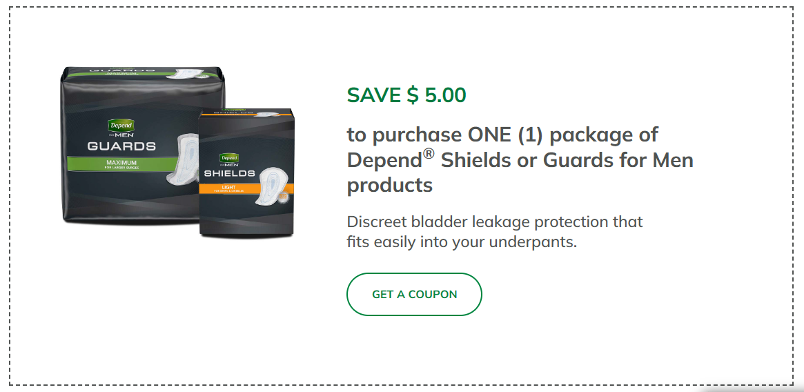 Depend Canada New 5 Printable Coupons Available