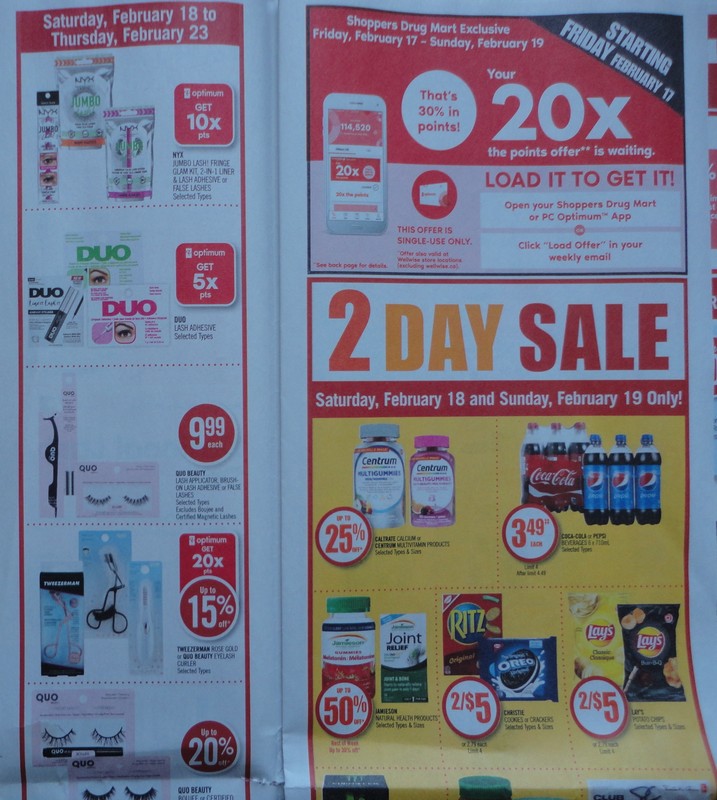 Shoppers Drug Mart Canada Flyer Sneak Peek 20x The PC Optimum Points   Blog 8 