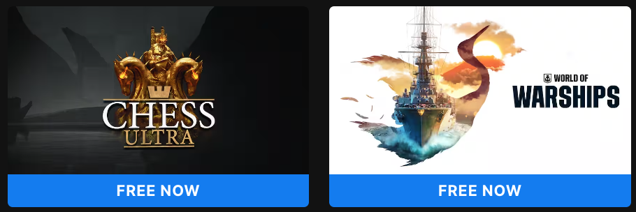 FREE World of Warships Starter Pack & Chess Ultra PC Games on Epic Games  (Account Required)