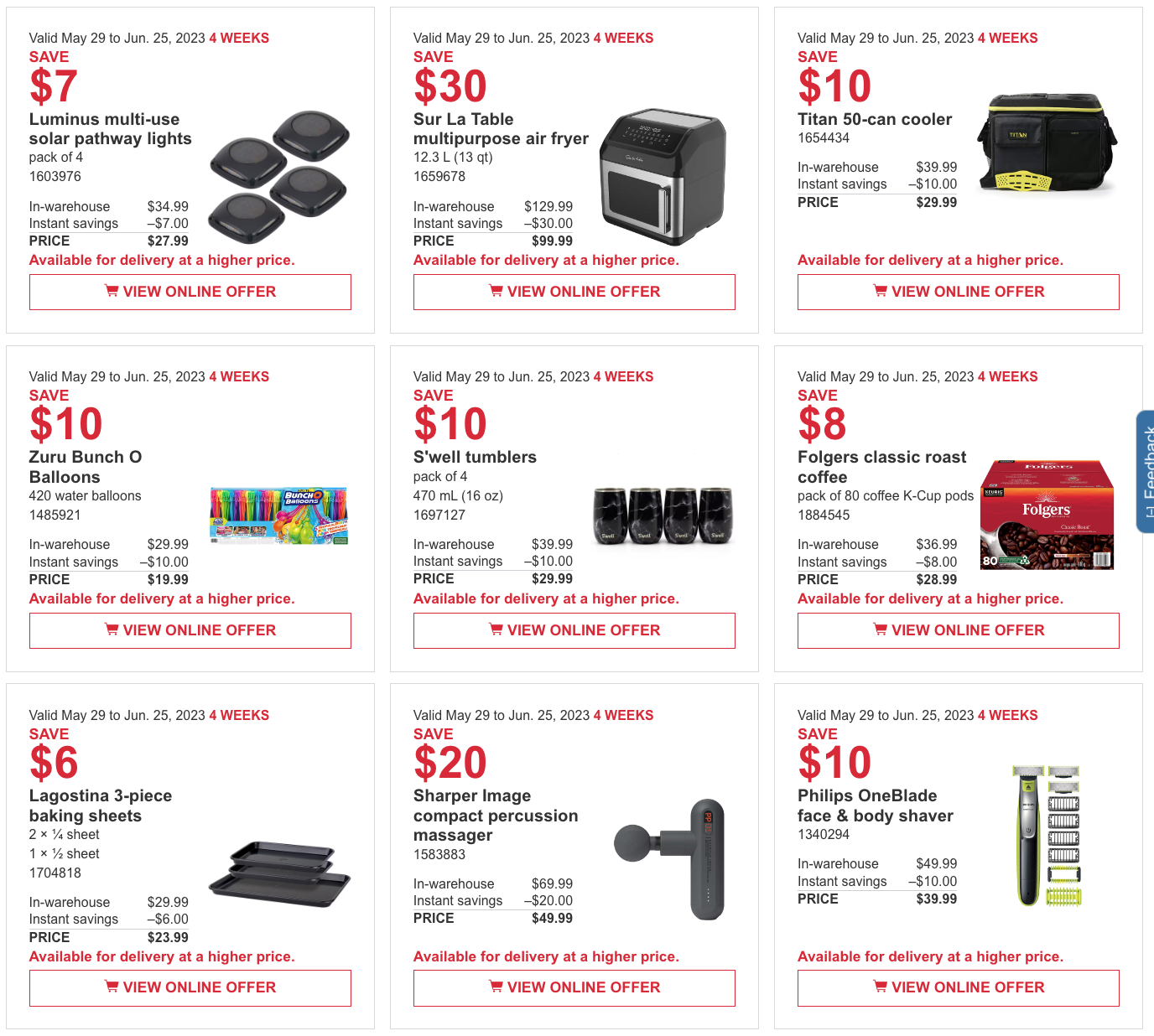 Costco Canada Coupons/Flyers Deals at All Costco Wholesale Warehouses