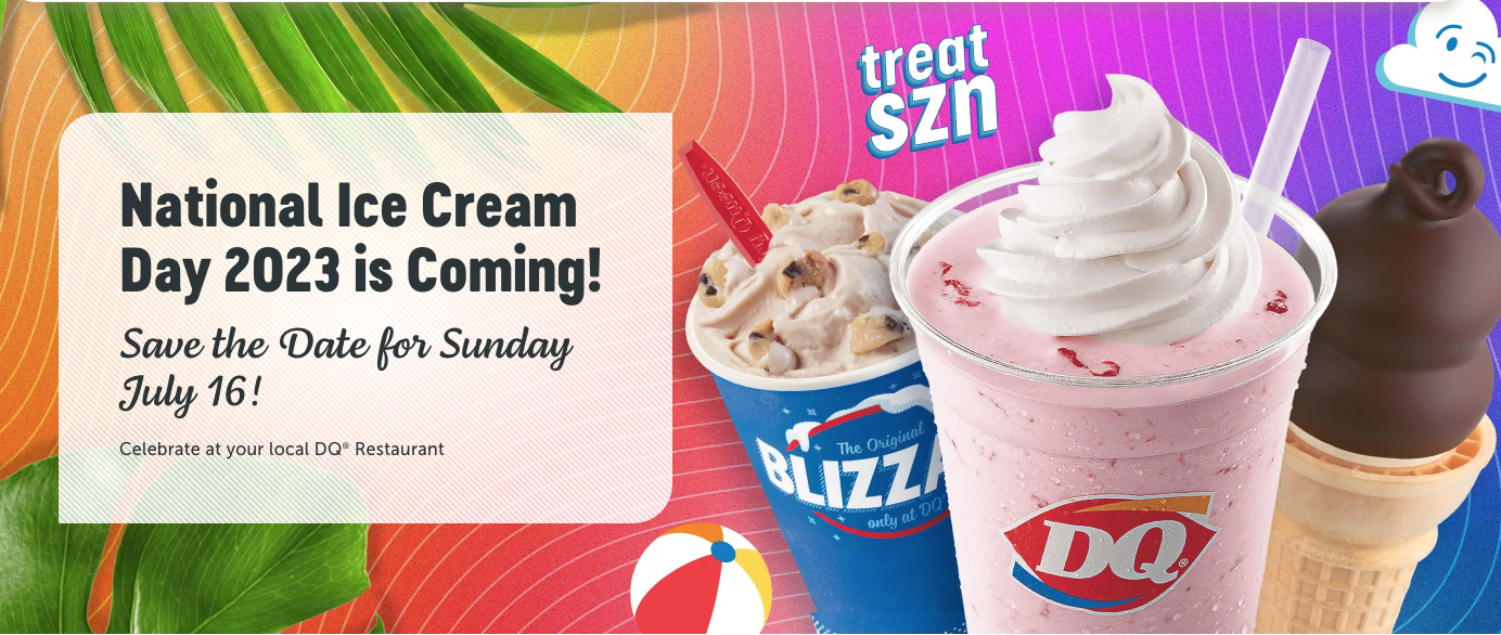 Dairy Queen Canada National Ice Cream Day Enjoy FREE Ice Cream Sunday