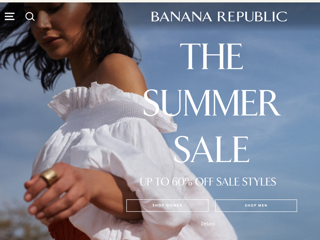 Banana Republic Canada Summer Sale Save up to 60 off Sale Styles + an