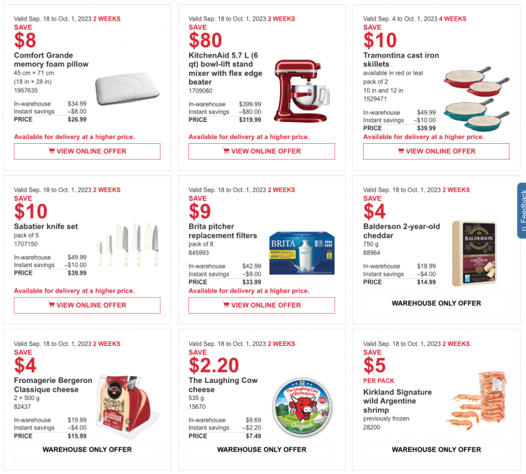 Costco Canada Coupons/Flyers Deals at All Costco Wholesale Warehouses