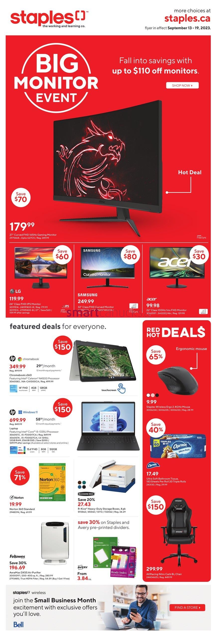 Staples Canada Weekly Offers and Flyer Deals Canadian Freebies