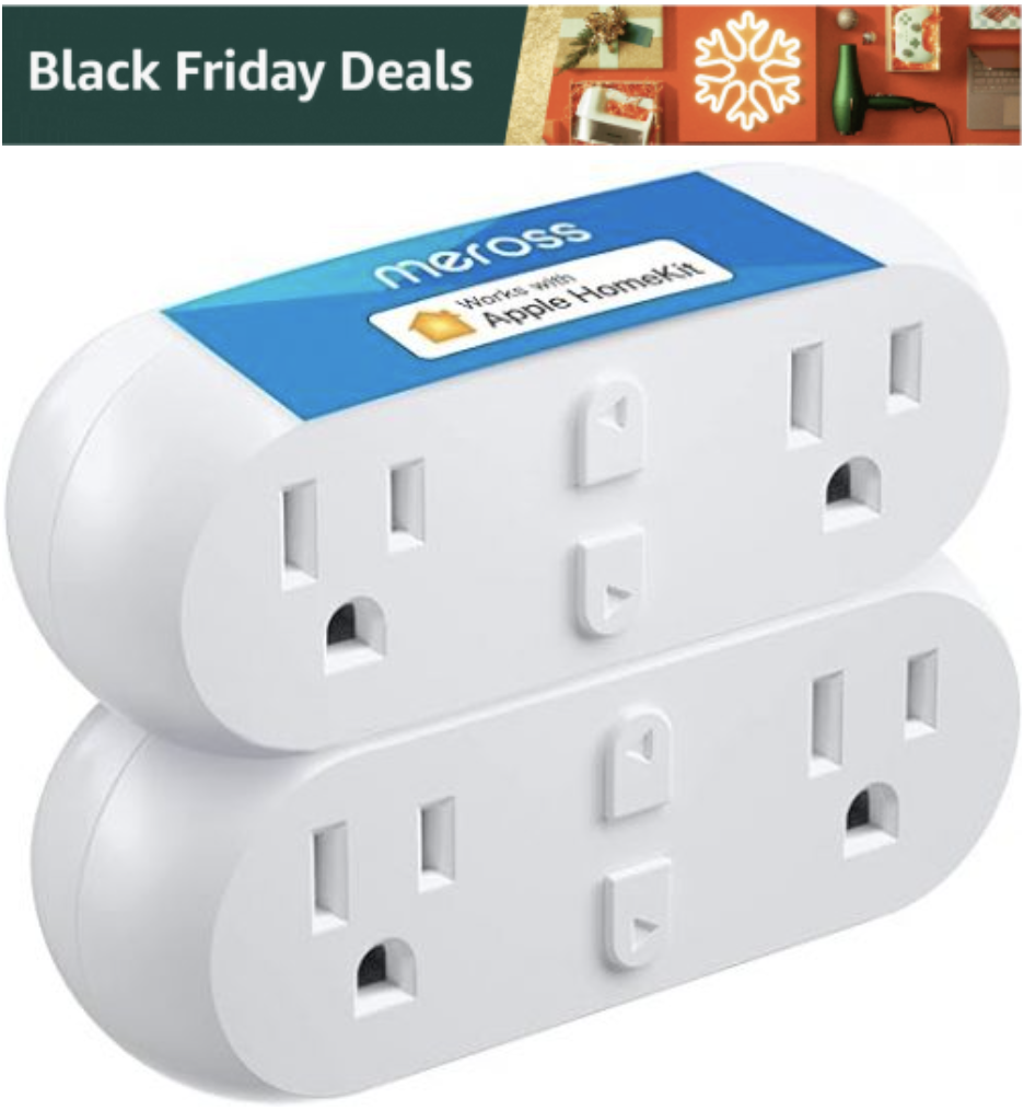 Meross Outdoor Smart Plug Compatible with Apple HomeKit, Siri, Alexa, Google Assistant and SmartThings, Waterproof WiFi Outdoor Outlet, Remote & Voice