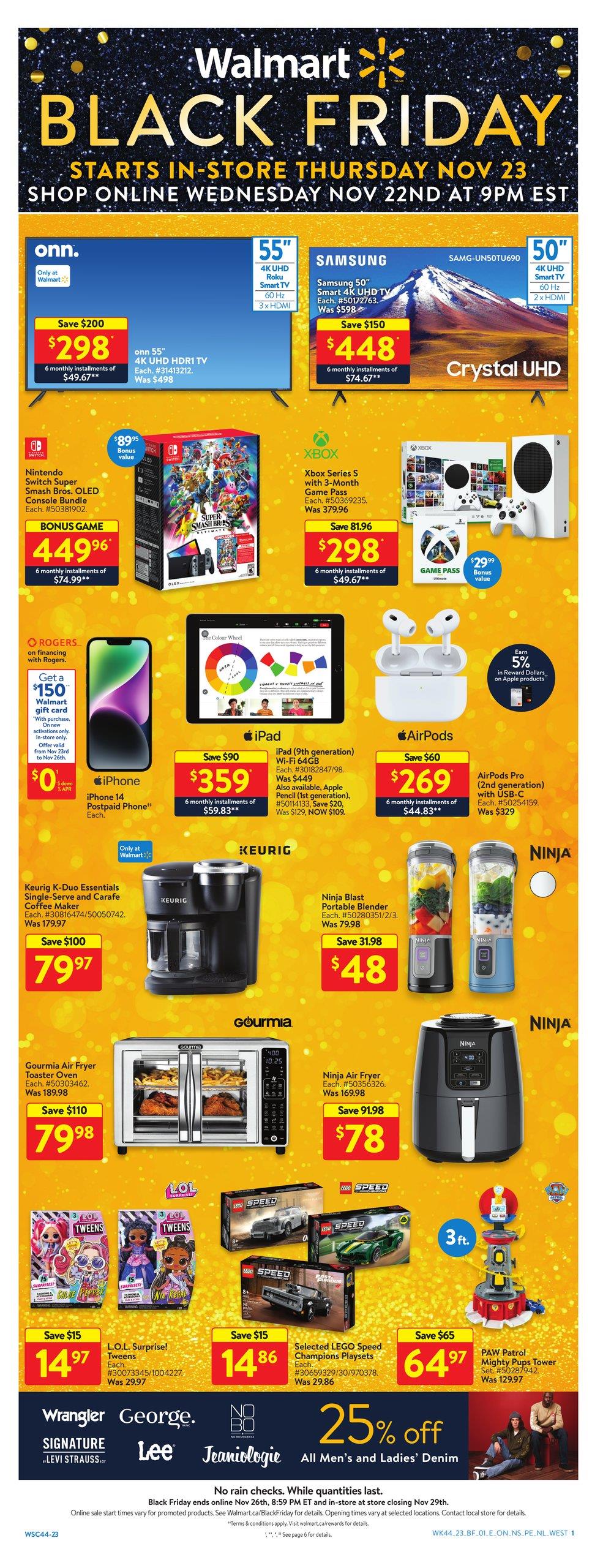 Walmart Canada Black Friday Flyer November 23rd 29th Canadian   Blog 284 