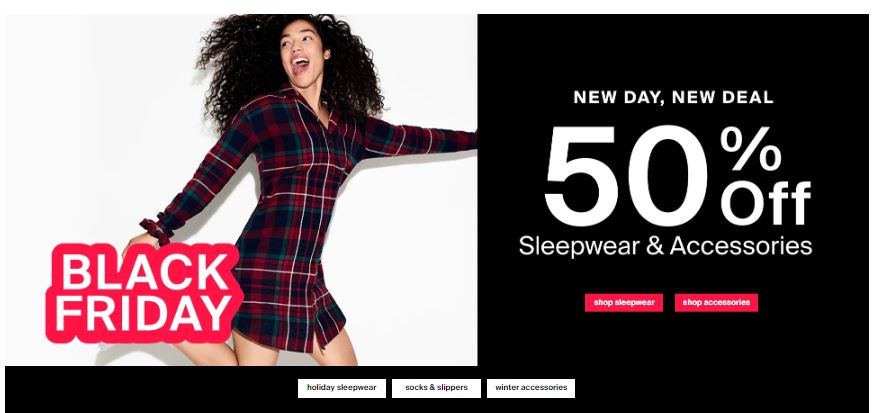 Reitmans Canada Black Friday Daily Deals: Save 50% on Sleepwear