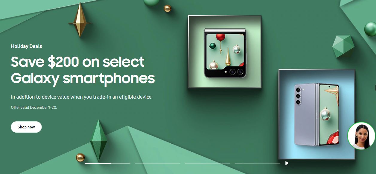 Samsung Canada Holiday Deals Save 200 on Select Galaxy Smart Phones