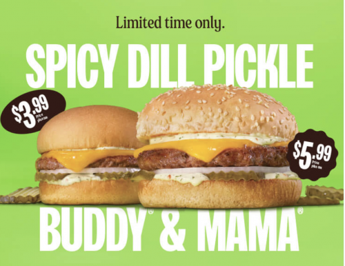 A&W Canada Offers: Spicy Dill Pickle Burgers Starting at $3.99 ...