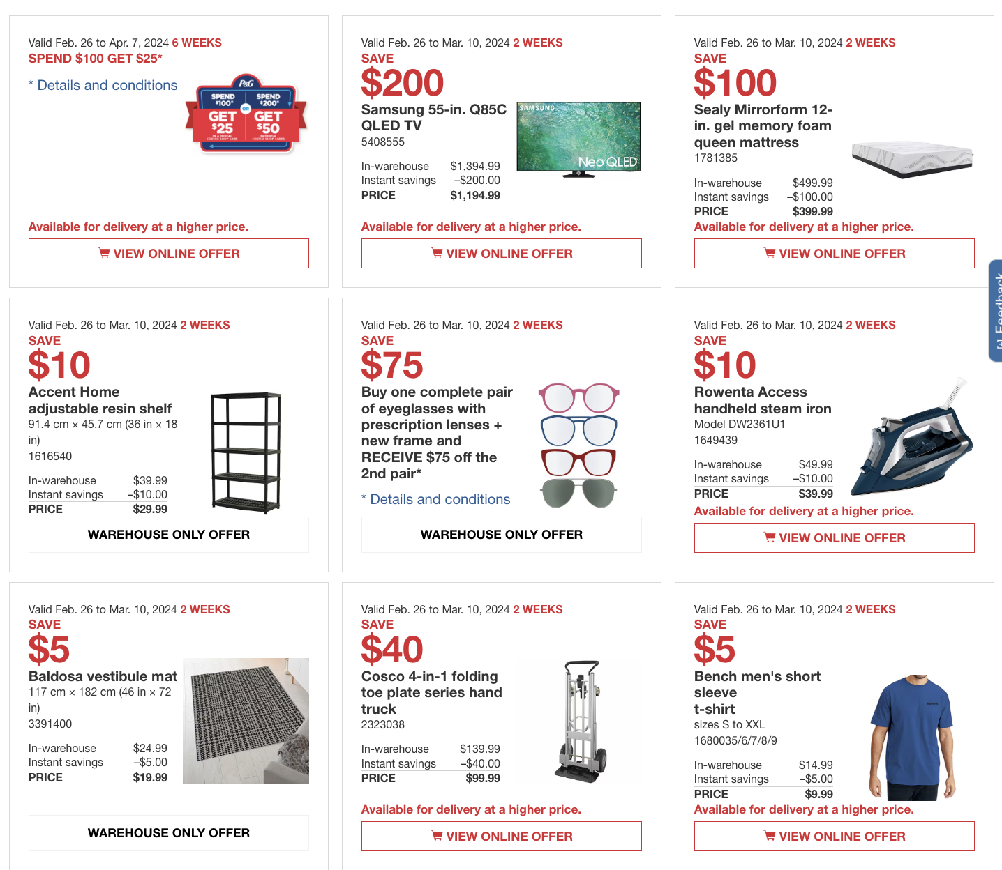 Costco Canada Coupons/Flyers Deals at All Costco Wholesale Warehouses ...