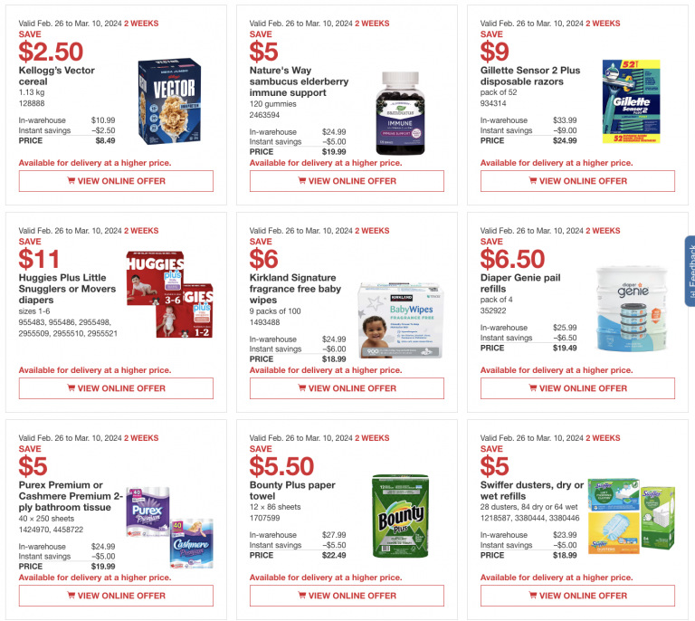 Costco Canada Coupons/Flyers Deals at All Costco Wholesale Warehouses ...