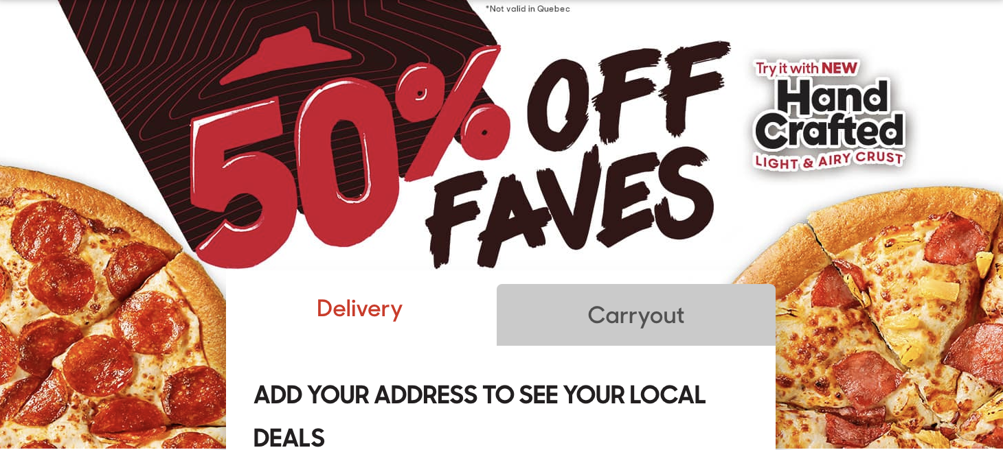 Pizza Hut Canada Deals: Save 50% off Faves - Canadian Freebies, Coupons,  Deals, Bargains, Flyers, Contests Canada Canadian Freebies, Coupons, Deals,  Bargains, Flyers, Contests Canada