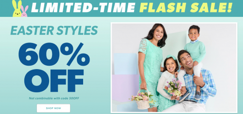 The Children’s Place & Gymboree Canada Easter Sale: 50% off Almost Everything with Promo Code + 60% off Easter Styles