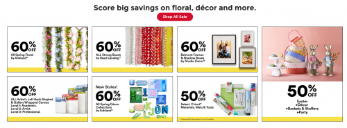 Michaels Canada: Save up to 60% On Select Items + Weekly Coupon