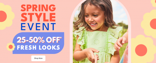 Carter’s OshKosh B’gosh Canada Spring Style Event: Save 25-50% Off Select Styles