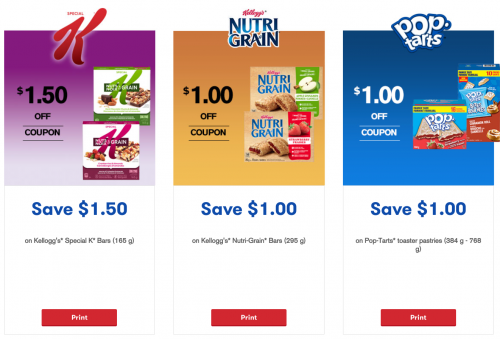 Kellogg’s Canada Coupons: Save $1.50 on Special K Bars