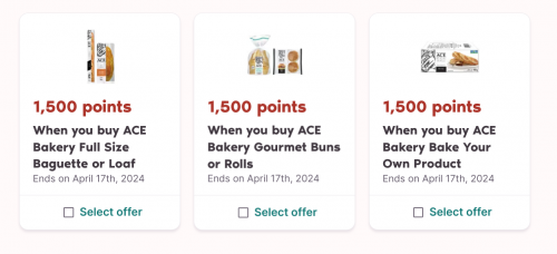 PC Optimum Offers: New Ace Bakery Loadable Offers