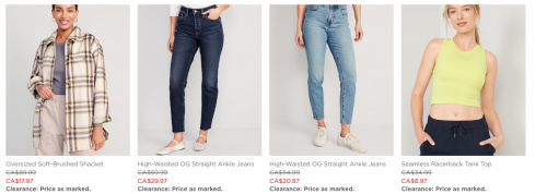 Old Navy Canada: 50% off Easter Deals + $45 Taylor Trousers + Clearance