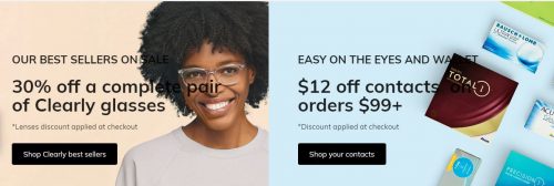 Clearly Canada Offers: Save 50% off Green Clearly Frames + 30% off a Complete Pair Clearly Glasses + $12 off Contact Lenses