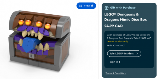 LEGO Canada: Sale + New Gifts With Purchase